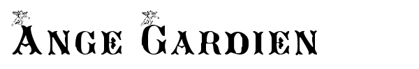 Ange Gardien font preview