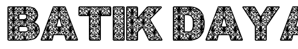 Шрифт Batik Dayak Font