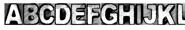 CF Creature of Darkness font preview