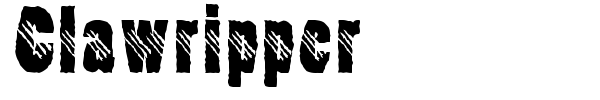 Шрифт Clawripper