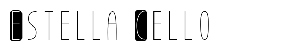 Шрифт Estella Cello