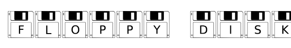 Floppy Disk font preview