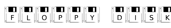 Floppy Disk font preview