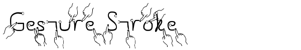 Шрифт Gesture Stroke