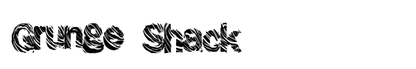Grunge Shack font preview