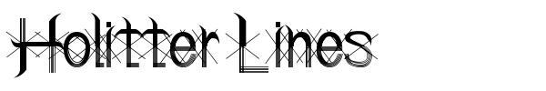 Шрифт Holitter Lines