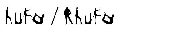 Шрифт Hufo / Rhufo