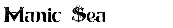 Manic Sea font preview