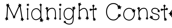 Шрифт Midnight Constellations