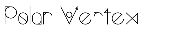 Шрифт Polar Vertex