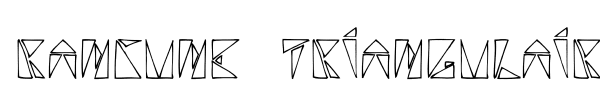 Шрифт Rancune Triangulaire