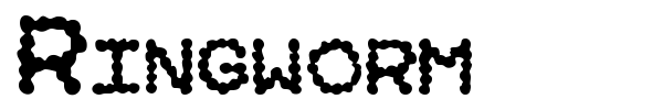 Шрифт Ringworm