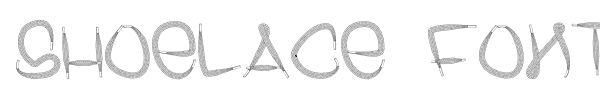 Шрифт Shoelace Font