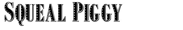 Squeal Piggy font preview