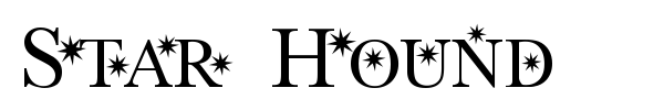Шрифт Star Hound
