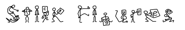 Шрифт Stick Figures