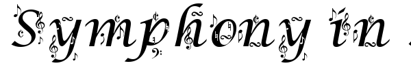 Шрифт Symphony in ABC