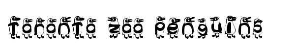 Шрифт Toronto Zoo Penguins