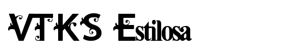 Шрифт VTKS Estilosa