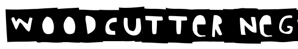 Шрифт Woodcutter Negative