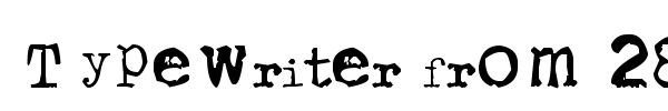 Шрифт Typewriter from 286