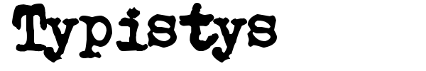 Шрифт Typistys
