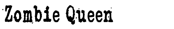 Шрифт Zombie Queen