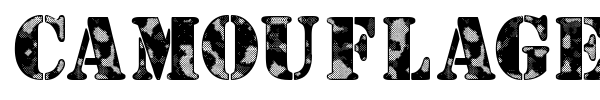 Camouflage font preview