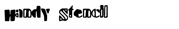 Шрифт Handy Stencil