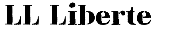 Шрифт LL Liberte