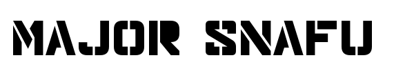 Major Snafu font preview
