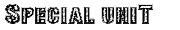 Шрифт Special Unit