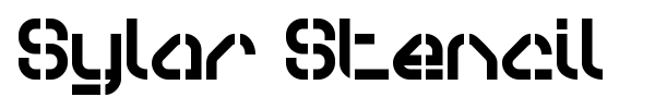 Шрифт Sylar Stencil