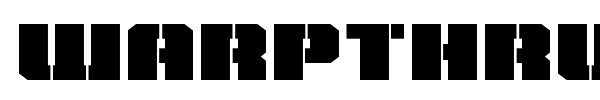 Warpthruster font preview