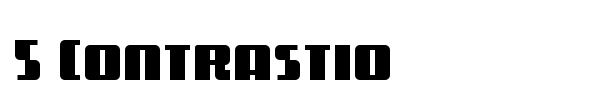 Шрифт 5 Contrastio