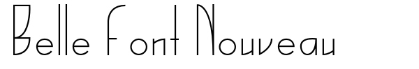 Шрифт Belle Font Nouveau