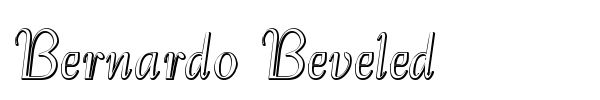 Шрифт Bernardo Beveled