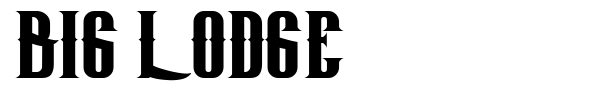 Шрифт Big Lodge
