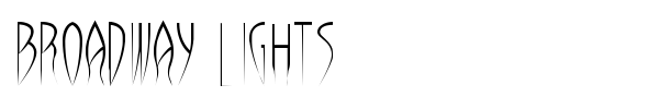 Шрифт Broadway Lights