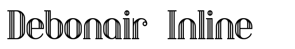 Шрифт Debonair Inline