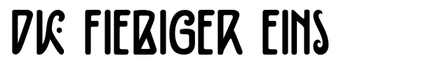 Шрифт DK Fiebiger Eins