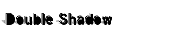 Double Shadow font preview