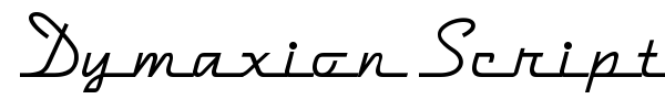 Шрифт Dymaxion Script