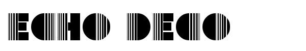 Шрифт Echo Deco