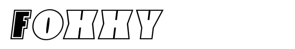 Шрифт Foxxy