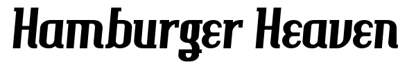 Шрифт Hamburger Heaven