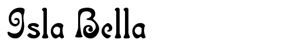 Шрифт Isla Bella