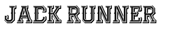 Jack Runner font preview