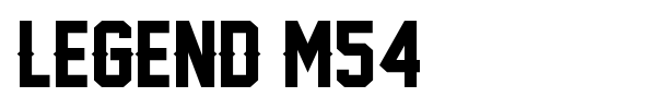 Шрифт Legend M54