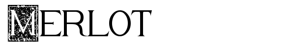 Merlot font preview